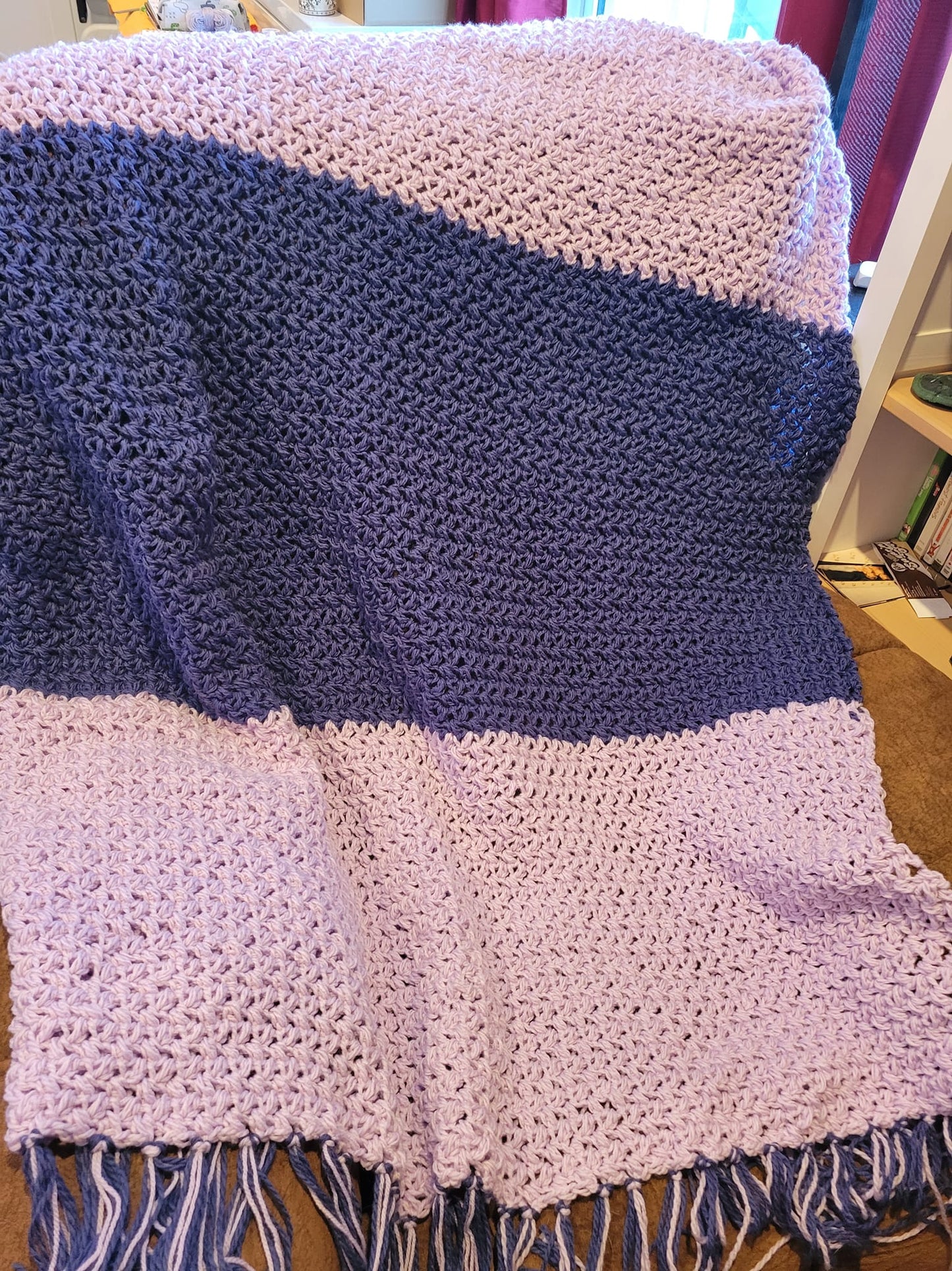 Color Blocked Throw Blanket